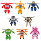 AlphaToys Super Wings Transformer Toys - 5 in 1 Donnie Airplane to Robot, Yellow, 2-in-1 Action Figures for Kids Age 3+
