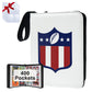 400 Pockets Football Card Binder for Football Trading Cards Portable Waterproof Storage Bag with Removable Sleeves for Sports Cards Collectors