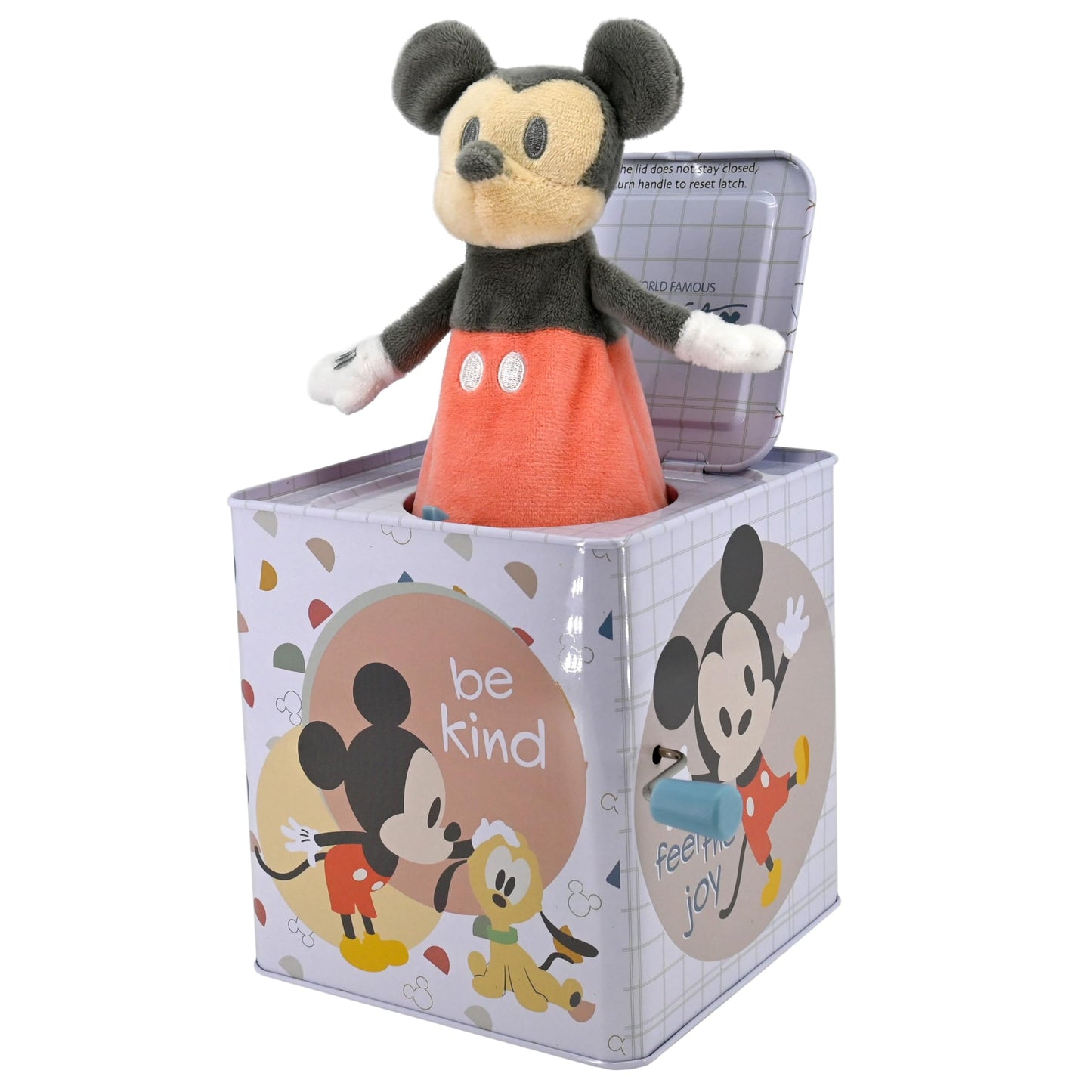 Kids Preferred Disney Baby Mickey Mouse Jack in The Box Musical Toys for Babies and Toddlers, Plays “The Mickey Mouse March” Mickey Springs Out from A Colorful Box -Like New