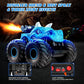 Cqutevind Remote Control Monster Truck, 2.4GHz RC Cars with Light, Sound & Spray, Monster Trucks for Boys Girls, All Terrain Din