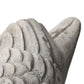 Benjara Cement Bird Figurine In Upright Position With Hollow Base, Gray