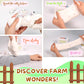 Finoclay 2 Slime Pack Clear Crystal Slime & Milky Slime Kit For Girls Boys, Create With Kids Farm Theme, Premade Slime Making Ki