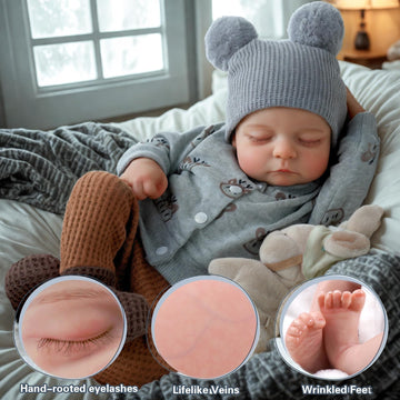 Babeside Realistic Reborn Baby Dolls Boy Noah, 20 Inches Soft Full Vinyl Body Realistic Baby Dolls, Real Life Baby Doll With Toy Accessories Gift Set For Kids Age 3+