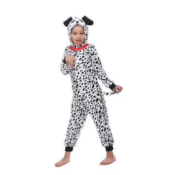 Rabtero Children Animal Onesie Costume, Unisex Spotted Dog Onesie Costume, Dalmatians Onesie Costume, Kids Halloween/Christmas/C