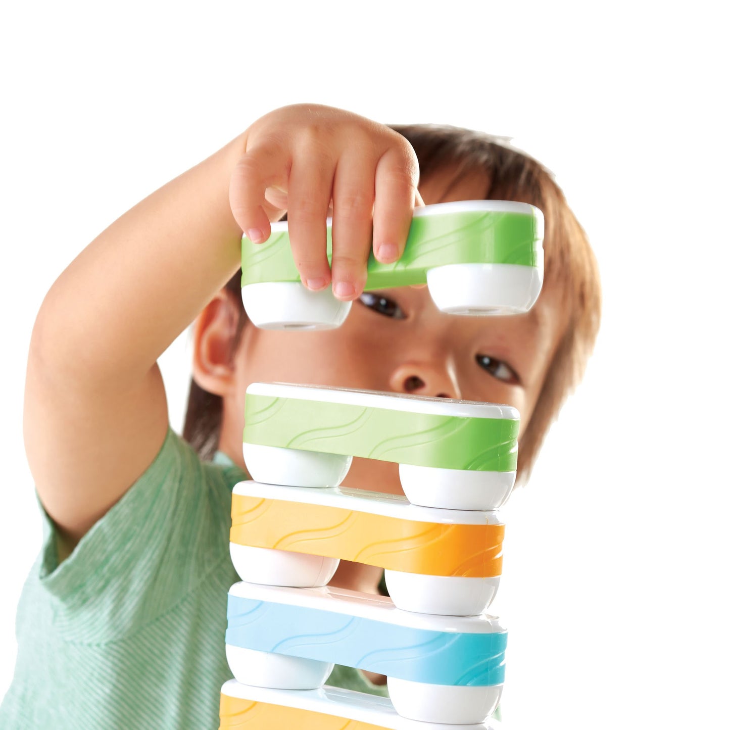 Guidecraft Grippies Links - 16 Piece Set, Stem Soft Grip Magnetic Building Toy For Toddlers