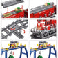 General Jim's Red Diesel Cargo Train Building Blocks Set - 1000+ Pieces, Automatic Running System, Multi-colored, Model 689585219054