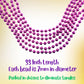 Mardi Gras Beads 33 inch 7mm, 12 Dozen, 144 Pieces, Hot Pink Necklaces with Doubloon