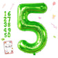 Smlpuame 40 Inch Number Balloon 0-9 Green Large Number 5 Balloons,Digital Balloons For Birthday Party Celebration Decorations Su