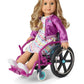 American Girl 18-inch Doll Wheelchair, Ultralight with Padded Seat, Multicolor, for Ages 6+, Model HBJ29