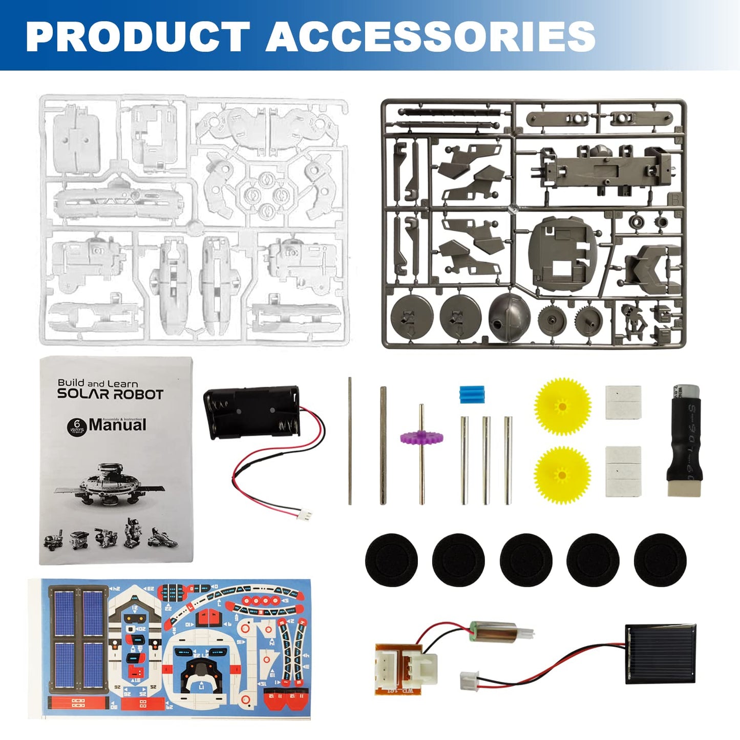 Science Kits for Kids Age 8-12 Solar Robot Kit Learning Building STEM Toys Experiments for Kids 6-8, Educational Toy for 8 9 10