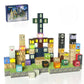 Veecafiodi Magnetic Blocks -137Pcs Lights Halloween Building Blocks,World Magnetic Tiles Kids Build Cubes 3+,Stem Toys For 3-5 4