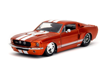 Big Time Muscle 1:24 1967 Shelby Gt-500 Die-Cast Car, Toys For Kids And Adults(Candy Orange)
