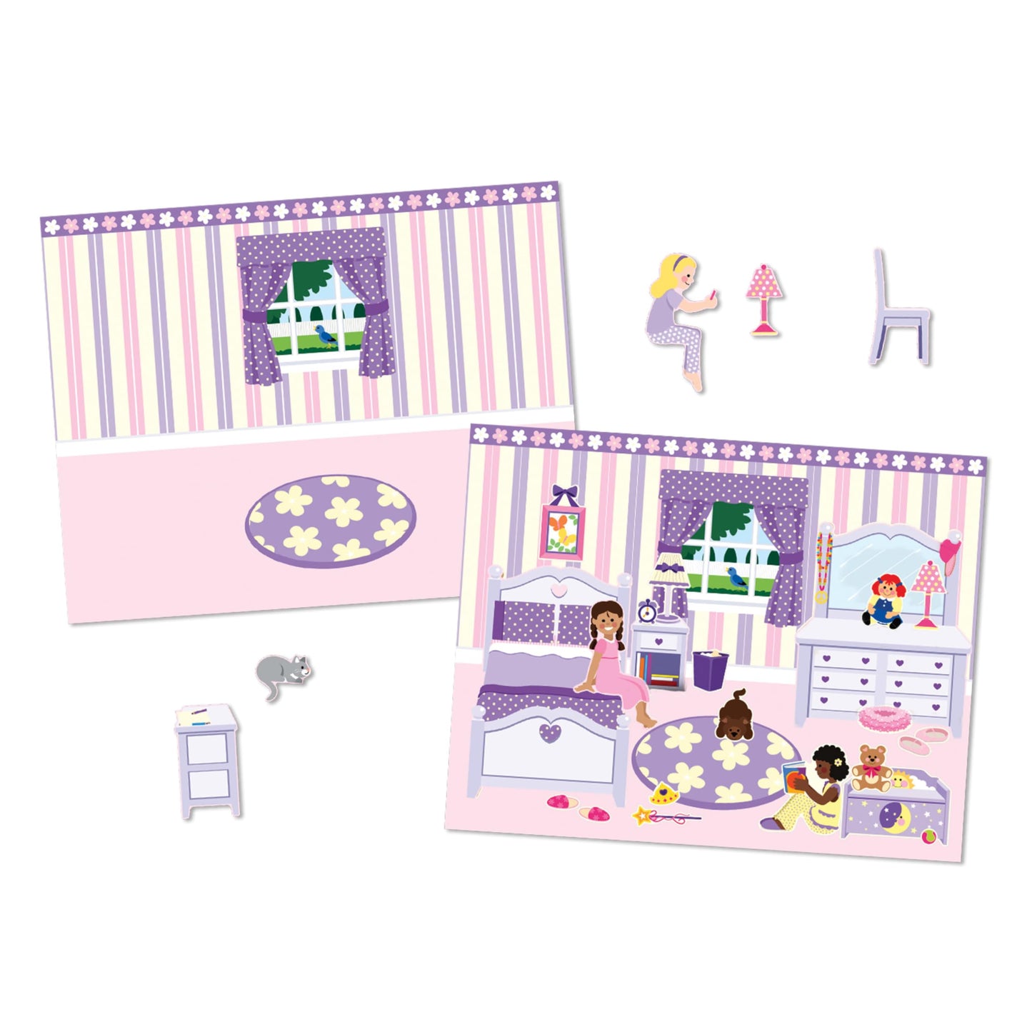 Melissa & Doug Reusable Sticker Pad Set: Play House - 175+ Reusable Stickers