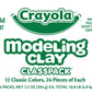 Crayola Modeling Clay Classpack (24 Packs), Bulk Modeling Clay for Kids, 12 Colors, Nontoxic, Classroom Supplies for Kids Arts &