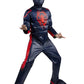 Marvel Integrated Spider-Man Official Youth Deluxe Zentai Costume - Stretch Spandex With Hidden Zippers And Wrist Slits (S) Blue
