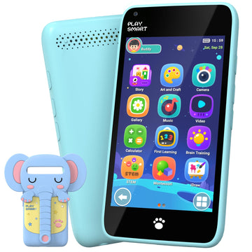 MOMILLA Kids Toys Phone Christmas Birthday Gifts for 3 4 5 6 7 8 9 Year Old with 3.97'' Touchscreen, Toddler Toys Phone with Mus