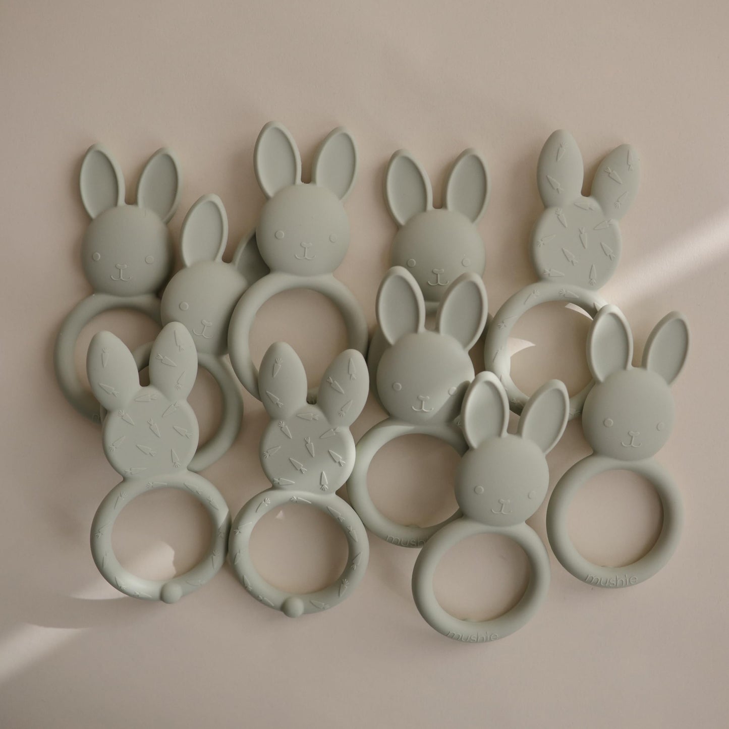 Mushie Silicone Baby Teether Toy | Bunny