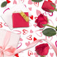 Fancy Land Happy Valentines Day Tablecloths 3 Pack Heart Red Plastic Party Decorations 54 X 108 Table Cover Anniversary Valentin