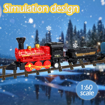 Corper Toys Mini Train Toy Set, 4 Packs (24 Pieces) Pull Back Model Train Playset For 3 4 5 6 Year Old Boys Girls, Diecast Steam Train With Linkable Cars For Birthday Gifts