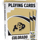 Masterpieces Family Games - NCAA Colorado Buffaloes Playing Cards - Officially Licensed Playing Card Deck for Adults, Kids, and 