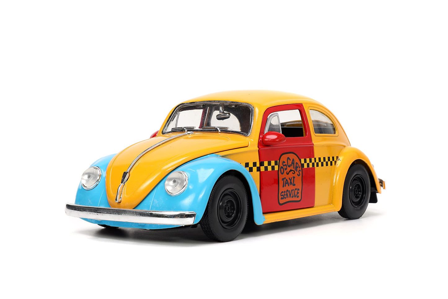 Sesame Street 1:24 1959 Volkswagen Beetle Die-cast car & 2.75 Oscar The grouch Figure Toys for Kids and Adults