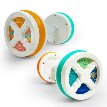 Beb   Fuerte Baby Workout Toys By Robin Arzon - Count & Groove Bouncy Barbell - Baby Play Gym Toys With Lights And Sounds - Coun