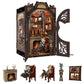 Fsolis Book Nook Kit  DIY Miniature House Kit Puzzle Booknook Mini for mature-themed Bookshelf Alley Decor for Women Teens Craft Lovers(Count Cat's Study)