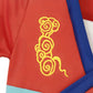 Addacos Mulan Costume For Girls, Princess Dress Up For Kids Halloween Cosplay Outfit (Red, 140 (7-8T))