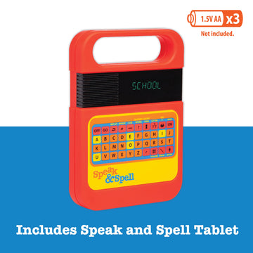 Playmonster Speak & Spell Electronic Game - Educational Learning Toy, Spelling Games, 80S Retro Handheld Arcade, Autism Toys, Ac