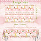 Gupesxu First Communion Decorations-3Pcs Pink Mi Primera Comunion Tablecloth Baptism Table Covers For Girl Newborn Baby Shower T