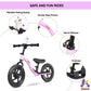 Kriddo Toddler Balance Bike 2 Year Old, Age 24 Months To 5 Years Old, Early Learning Interactive Push Bicycle With Steady Balancing, Gift Bike For 2-5 Boys Girls, Purple
