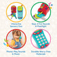 Battat Sensory Toys Pretend Phone & Keychain, Light-Up Toddler Toy, Assorted Colors, Model BT4629Z