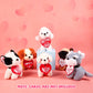 Niceup 20Pcs 4.5In Kids Mini Stuffed Dogs Puppies Bulk Adopt Puppy Pet Pawty Party Favors Small Plush Animals Cute Little Paw Pu