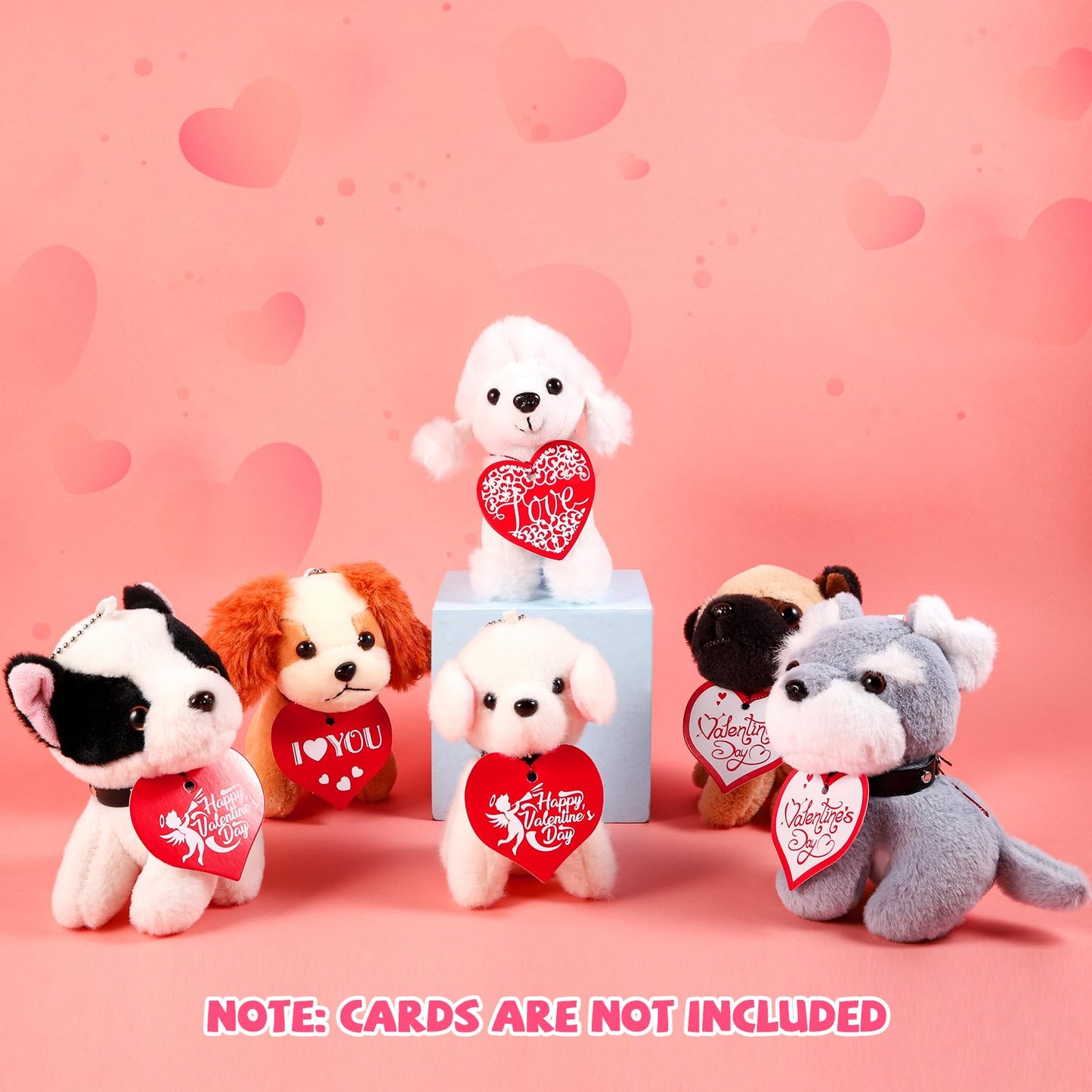 Niceup 20Pcs 4.5In Kids Mini Stuffed Dogs Puppies Bulk Adopt Puppy Pet Pawty Party Favors Small Plush Animals Cute Little Paw Pu