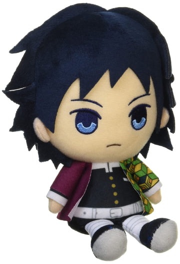 Bandai Demon Slayer Kimetsu No Yaiba Chibi Plush - Giyu Tomioka