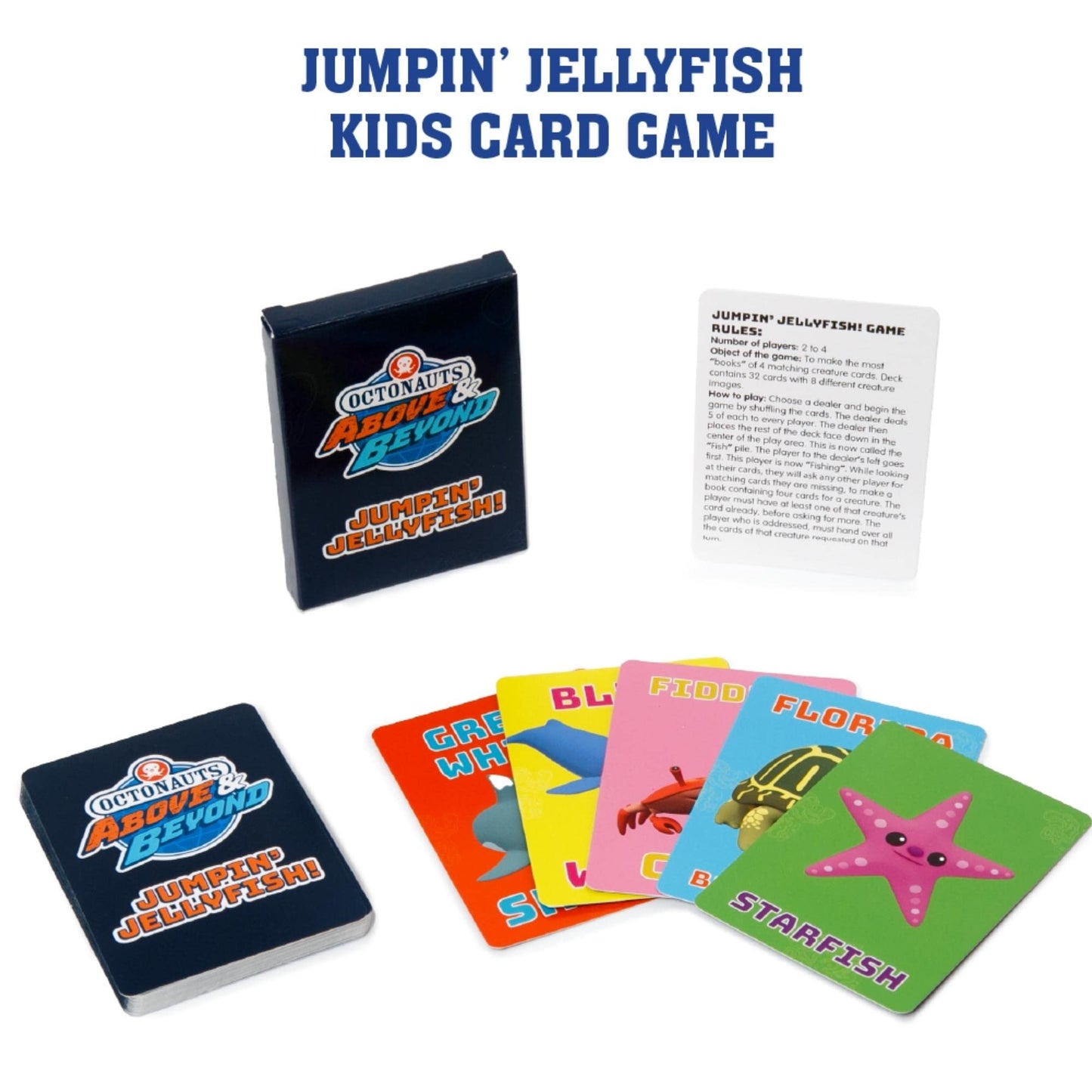 Mighty Mojo Octonauts Card Games Set - Memory, Go Fish & Old Maid - Fun Family Game for Kids - Cardstock - Perfect for Parties & Easter Baskets