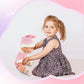 12'' Baby Doll For Toddlers 1-3, Baby Doll Set With Accessories Includes Pink Clothes, Pacifier, Feeding Bottle, Blanket, First