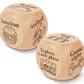 Jchcamry 2 Pcs Anniversary Wooden Food And Activity Date Night Decision Dice Decider Valentines Day Gifts For Him Her Christmas