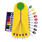 Choose Friendship Bracelet Making Kit – 20 Pre-Cut Threads, Portable Loom with Storage, Makes 8 Bracelets, Craft Gift for Kids Ages 8+, Yellow “Pineapple” -Like New