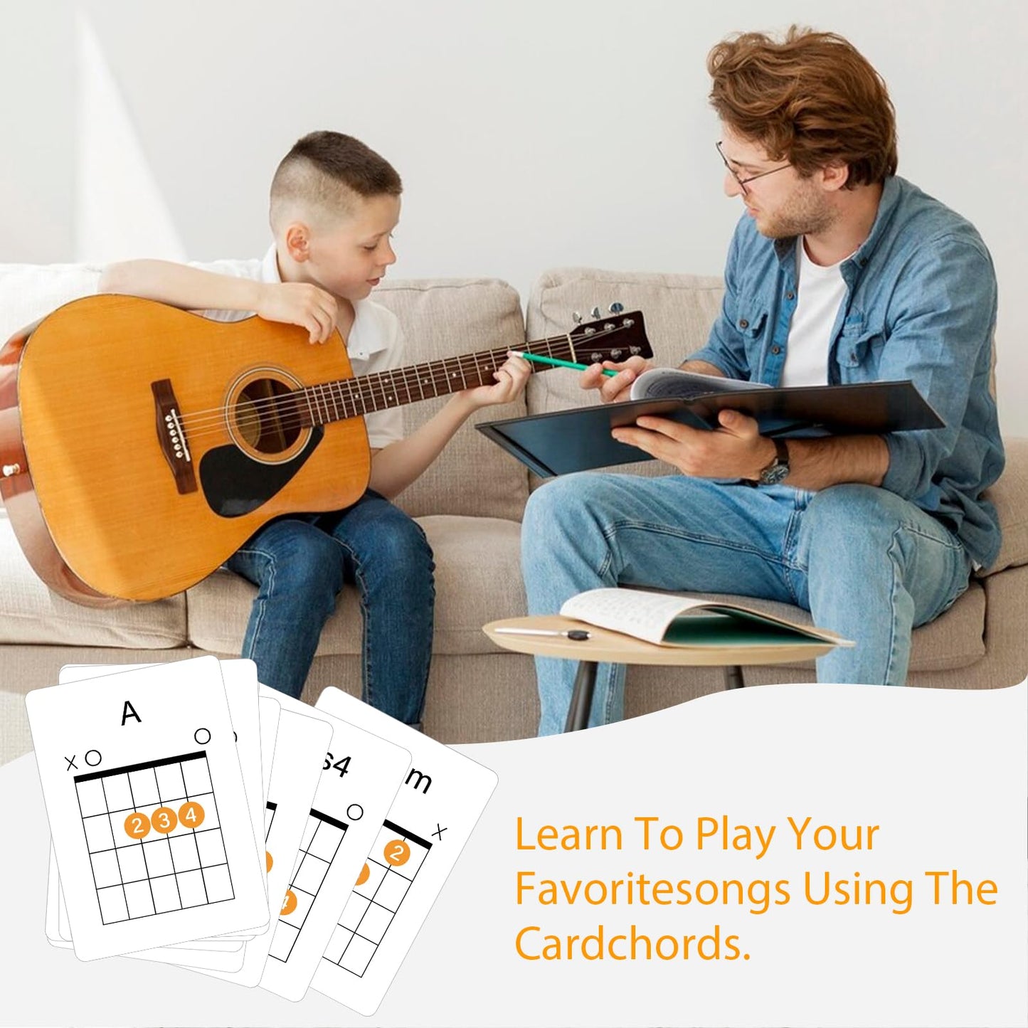 Guitar Chord Flashcards And Guitar Chord Chart
