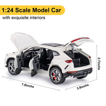 SASBSC Toy Cars for Boys Lambo Urus Car Toys for 3 4 5 6 7 8 Year Old Boy Metal Cars for Kids Diecast Model Cars with Light and