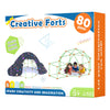 Tiny Land Kids-Fort-Building-Kit-80 Pieces-Creative Fort Toy For 5,6,7,8 Years Old Boy & Girls-Stem Building Toys Diy Castles Tu