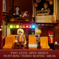 Funwhole Balcony-Theatre Lighting Building-Bricks Set - City Town Creator House Led Light Multi-Form Modular Collectible Display Kit 2445 Pcs For Adults And Movie Lovers