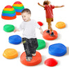 Kirumie Stepping Stones For Kids, 10Pcs Non-Slip Plastic Balance River Stones For Kids, Promoting Children'S Coordination Skills