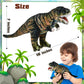Madzee Plush Realistic T-Rex Dinosaur Stuffed Animal Toy 16 Inches, Soft Dino Plushie Christmas Birthday Gifts For Boys Girls Ki