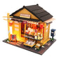 Spilay DIY Miniature Dollhouse Kit with Wooden Furniture Handmade Japanese Style DIY Dollhouse Kit with Dust Cover & LED 1:24 Scale Creative Room Gift Idea for mature-themed Teenager Lover(Grocery Store)