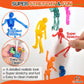UpBrands Halloween Party Favors - 48 Stretchy Skeleton Toys - Non-Candy Goodie Bag Stuffers, Scary Mini Skeleton for Kids Ages 3