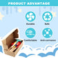 WEILAIDI Beach Toys,6 Pcs Children Beach Sand Toys,8'' Kids Gardening Set Metal Garden Tools with Sturdy Wooden Handle,Safe Kids