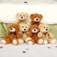 Morismos Teddy Bears Bulk, 6 Packs Bulk Teddy Bear Stuffed Animals 14 Inch, Soft Bears Plush For Baby Shower, Kids, Brown, Dark Brown