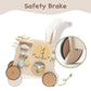 Robotime Wooden Baby Walker, Baby Push Walker, Baby Activity Center Toys - Toddler Walking Activity Center Push Toys With Safety